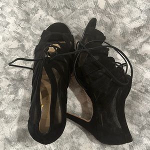 Kate spade, mesh tie up, evening shoe